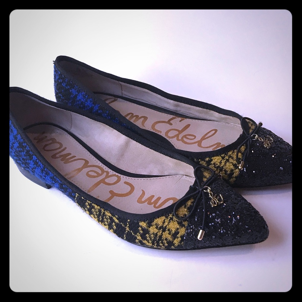 Sam Edelman Women’s Plaid Wool Flats